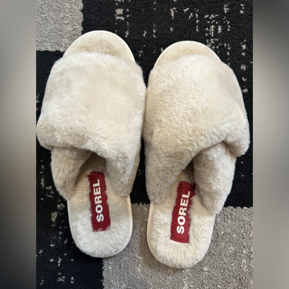 Sorel Go Mail Run Faux Fur Slide Slipper size 8 - Picture 6 of 6